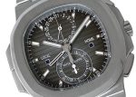 Patek Philippe - Nautilus| PATEK PHILIPPE| 5990 / 1A - 001| SS Black Clock Automatic Winding Bracelet| Commissions| Middle Ages| - Image 7
