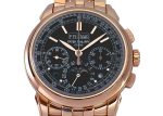 Patek Philippe - Perpetual Calendar Chronograph| PATEK PHILIPPE| 5270 / 1R - 001| RG Black Clock Hand Winding Bracelet| Commissions| Unused item| - Image 7